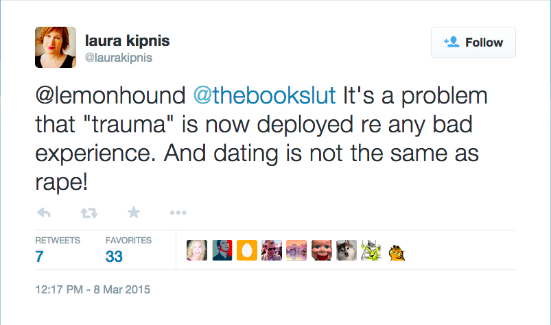 Laura Kipnis - anmäld under Title IX